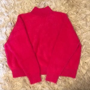 Neon Pink Fluffy Sweater